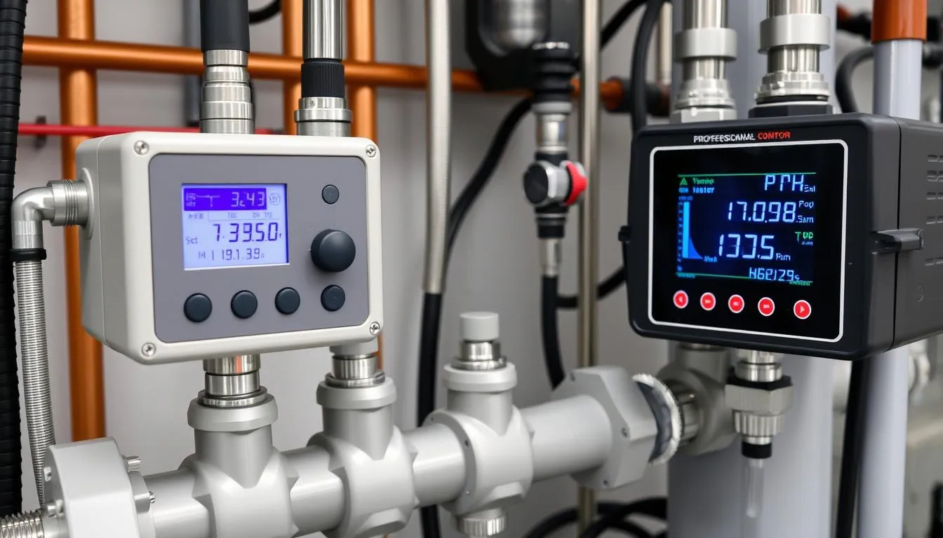 Überwachung von Aufbereitungsmaßnahmen für Heizungswasser und Trinkwasser mit Messgeräten und Sensoren