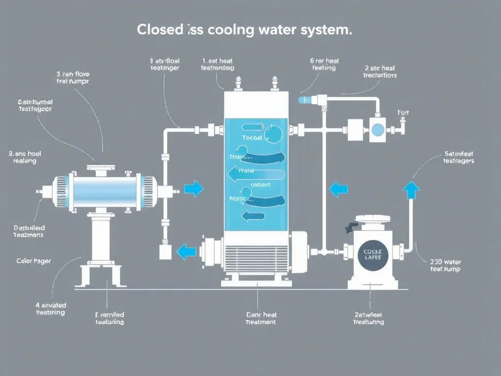 Schematische Darstellung eines geschlossenen Kühlsystems nach ÖNORM H 5195-1